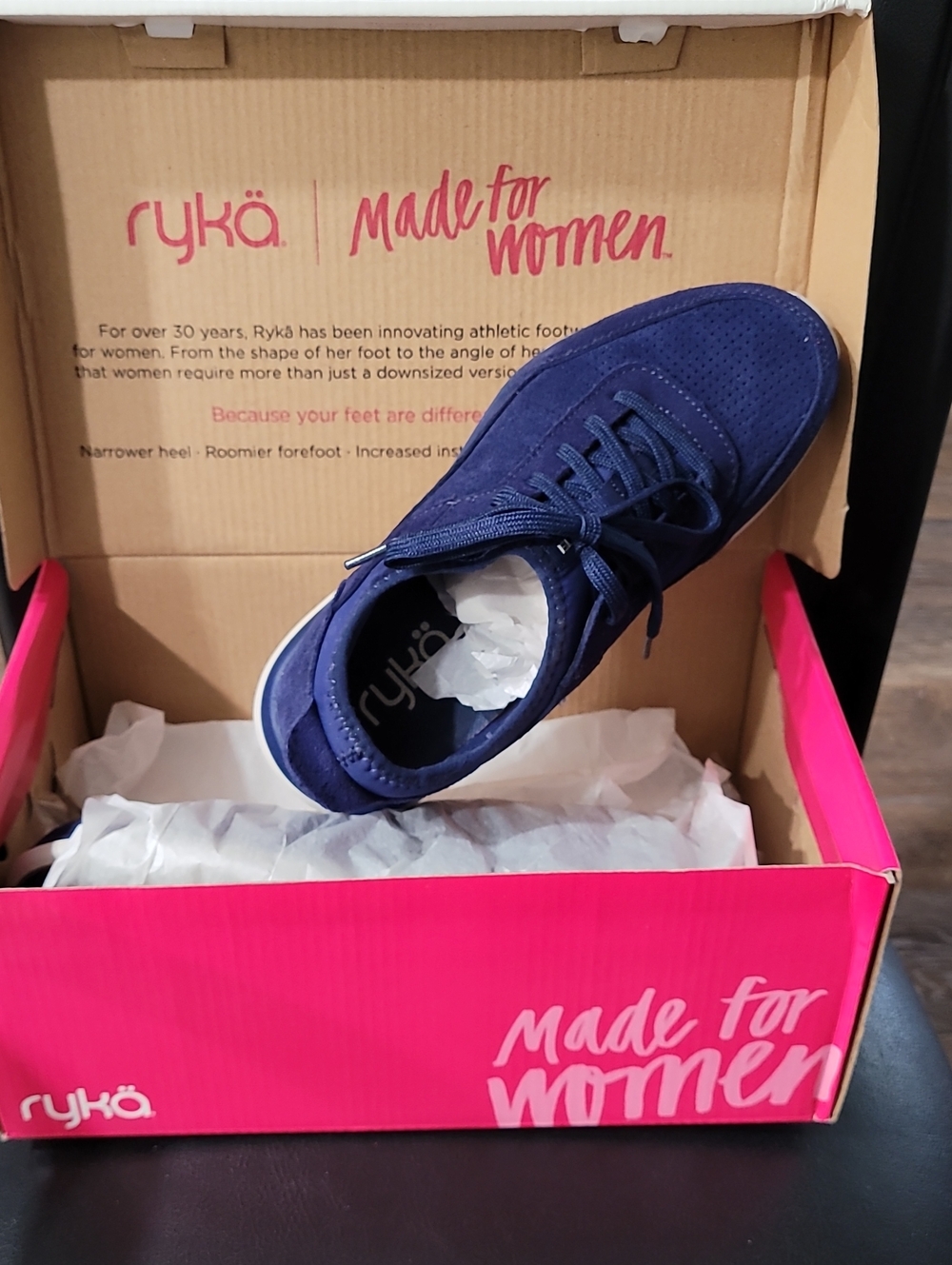 RYKA New Blue Suede Sneakers 6W NIB